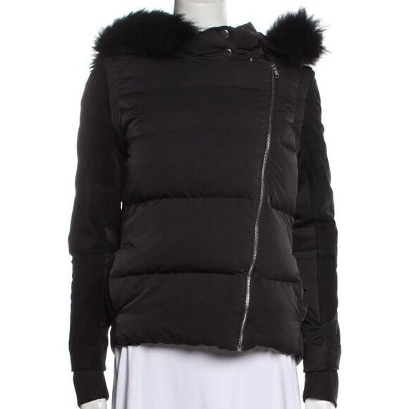 Maje Down Black Jacket size XS